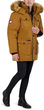 CANADA WEATHER GEAR Insulated Winter Parka Coat for Men