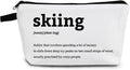 Skiing Definition Makeup Bag - Fun Ski Gift for Women