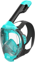 Kids Full Face Snorkel Mask - 180 Degree Panoramic View for Kids