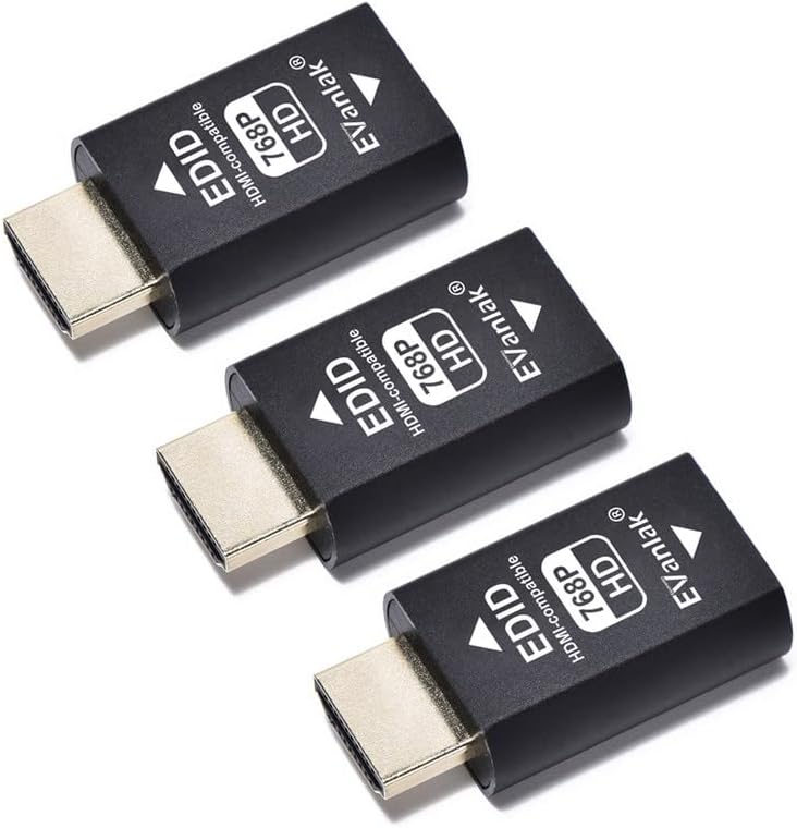 Hdmi Edid Emulator Passthrough Adapter for Mac and More