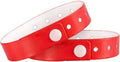 Ouchan Plastic Wristbands Red - Perfect for Events and Parties