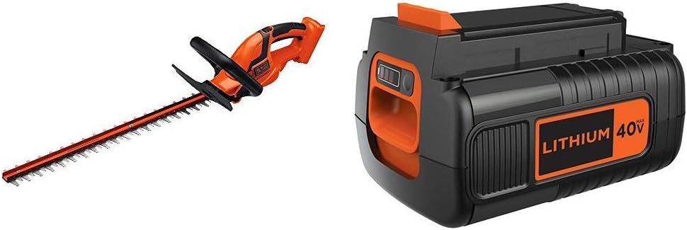 BLACK+DECKER 40V MAX Cordless Hedge Trimmer for Effortless Trimming