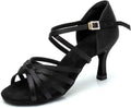 RoseMoli Women's Latin Dance Shoes Satin - Comfortable Performance