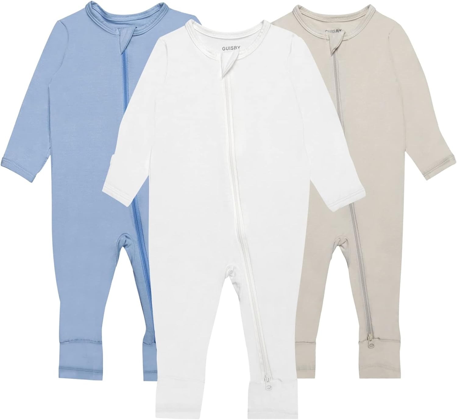 GUISBY Baby Pajamas with Mitten Cuffs for Comfort and Style