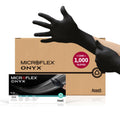 Microflex Onyx N64 Black Nitrile Exam Gloves XL - Durable Grip