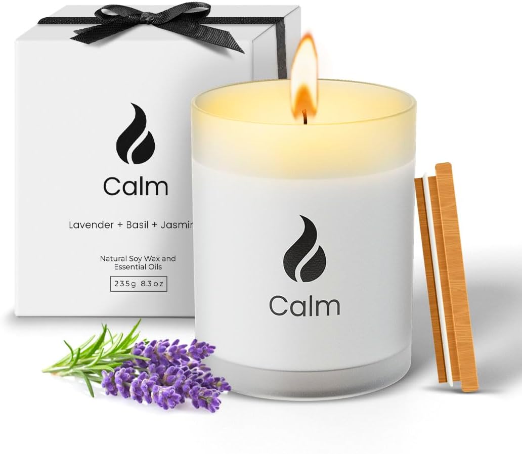 Luxury Home Candle Set | Calming Aromatherapy Blend | 50H Burn Time