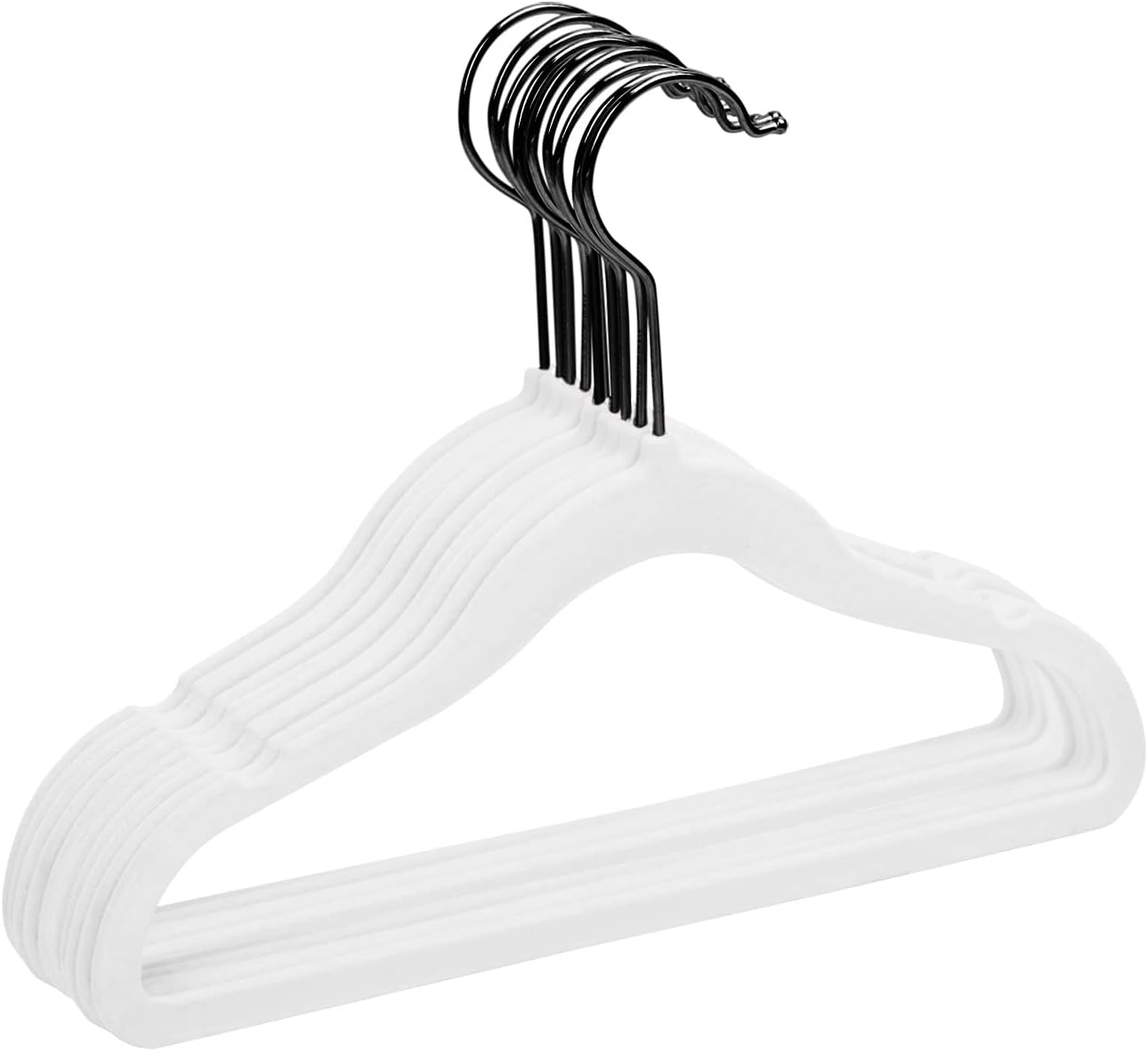 MIZGI Premium Kids Velvet Hangers - Space Saving Non Slip Design