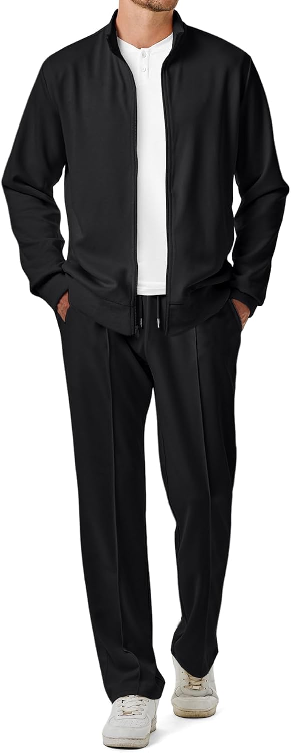 JMIERR Men's Sweatsuit Tracksuit Set for Casual Jogging Wear