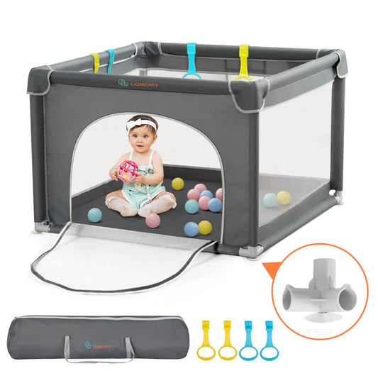 COMOMY Baby Playpen: Safe & Non-Slip Activity Center