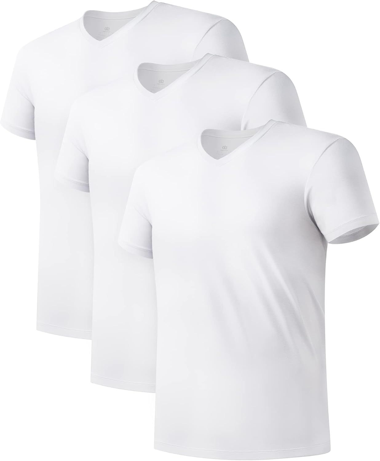 Bamboo Rayon Moisture-Wicking V-Neck Undershirts for Men