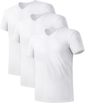 DAVID ARCHY Men's Bamboo Rayon V-Neck Undershirt - Moisture-Wicking