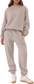 Women's Two Piece Sweatshirt and Jogger Tracksuit - Soft Midweight