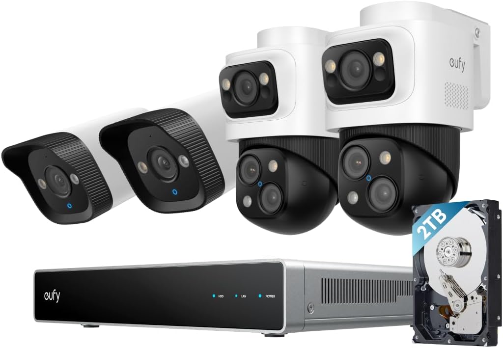 eufy PoE NVR Security Camera System S4 with 24/7 Recording