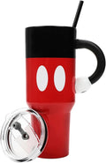 Disney Mickey Mouse 40 Oz Stainless Steel Tumbler with Sculpted Handle
