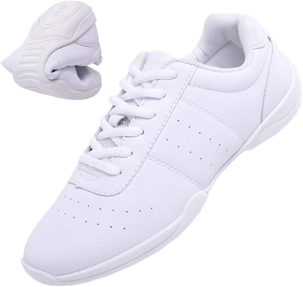 DADAWEN Cheerleading Shoes for Adults and Youth - Lightweight Comfort