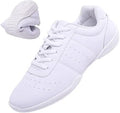 White Cheerleading Shoes Lightweight Athletic Sneakers - Low Profile
