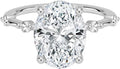 Moissanite Ring 3 Ct Hidden Halo Solitaire - Ethical Brilliance Rings