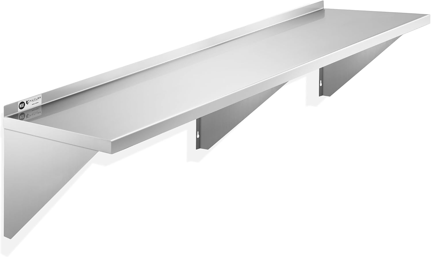 KUTLER Stainless Steel Wall Shelf - Durable 12in x 72in Design