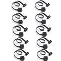 OBD II 16 Pin Splitter Extension Cable - Dual Female Port