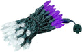 Novelty Lights 24ft 70 LED C6 String Lights - Pure White & Purple