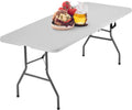 6FT Picnic Table Folding Table Camping Table Plastic Table Fold Up