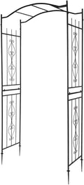 Outvita 7.5ft Garden Arch Arbor - Sturdy Metal Trellis for Vines