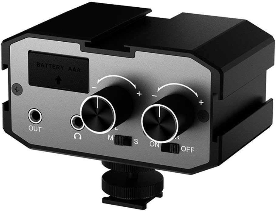 Comica CVM-AX1 DSLR Audio Mixer Adapter for Perfect Sound
