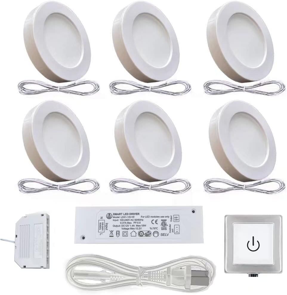 VST Under Cabinet Lighting with Touch Dimmer for Easy Control