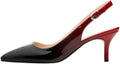 JOY IN LOVE Kitten Heels Slingback Pumps Pointy Toe - Comfortable 5
