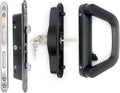 Sliding Patio Door Handle Set with Mortise Lock - Keyed Black