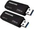 GIGASTONE 256GB Flash Drive (2 Pack) Z30 - Ultra Fast USB 3.2 Gen1
