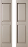 Raised Panel Exterior Shutter 14.75 in x 63 in - Low Maintenance
