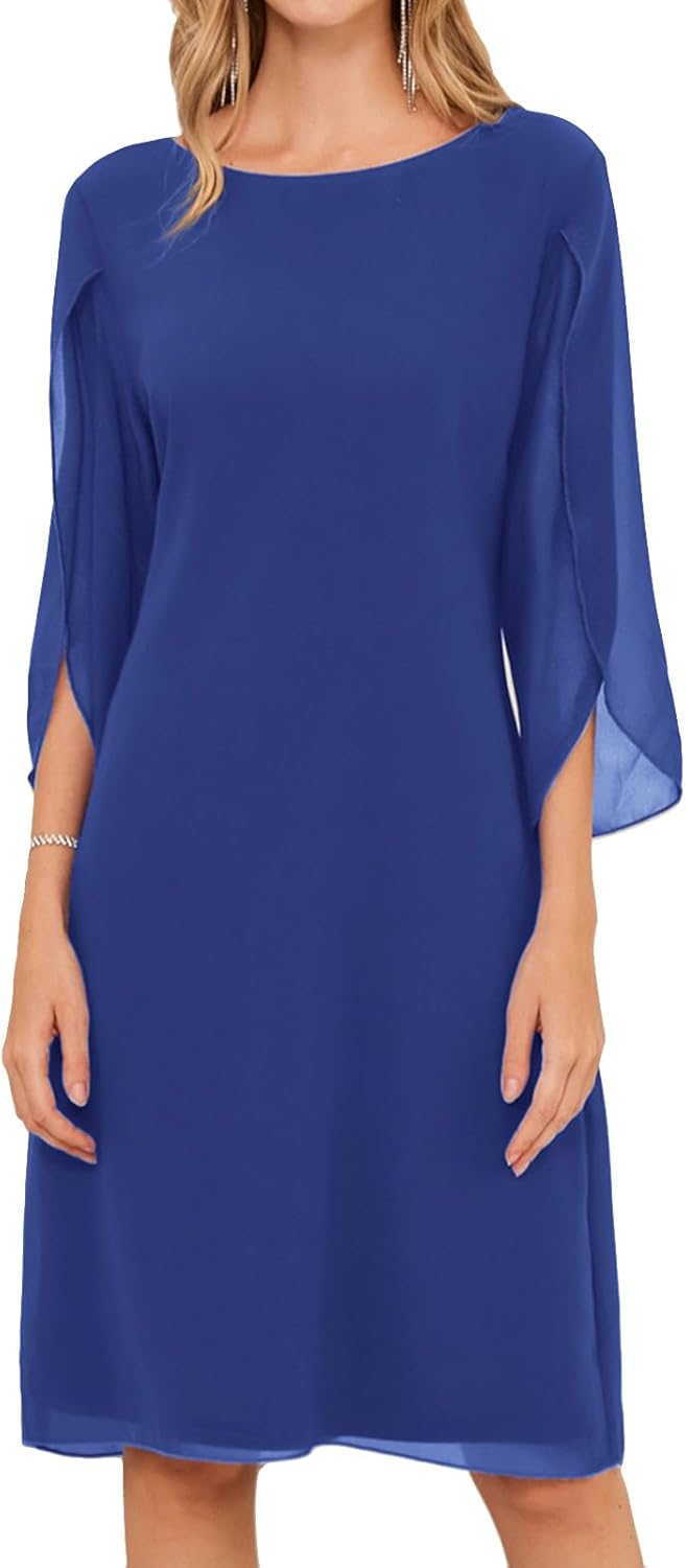 Chiffon Dresses with Flutter Sleeves for Elegant Occasions