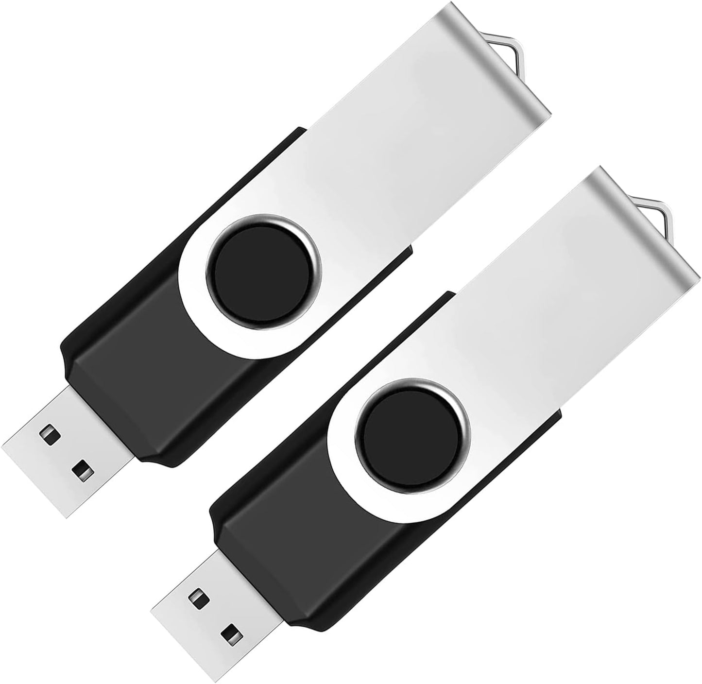 Maspen 2 Pack 64GB USB Flash Drives - Swivel Design