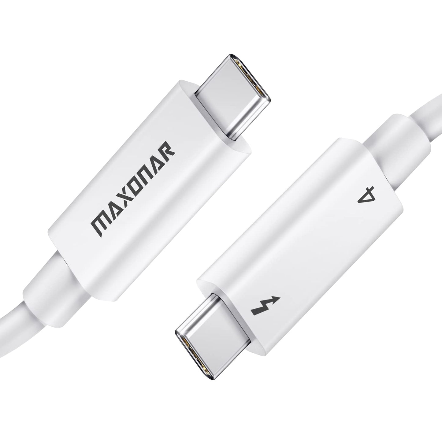Maxonar 6.6Ft Thunderbolt 4 Cable: 40Gbps Speeds & 8K Display