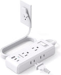 Flat Plug Power Strip Ultra Thin Extension Cord 9-in-1 - Travel Ready