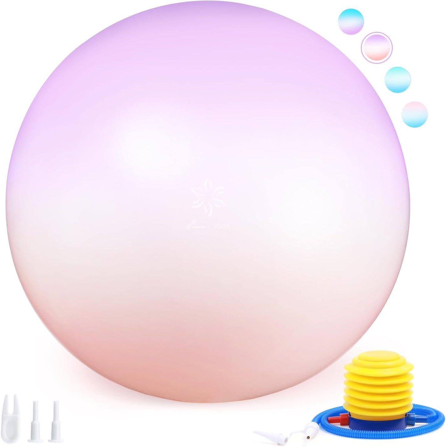 Sportneer 25.6'' Exercise Ball - Anti-Burst & Slip Resistant - Ideal for Pregnancy & Therapy