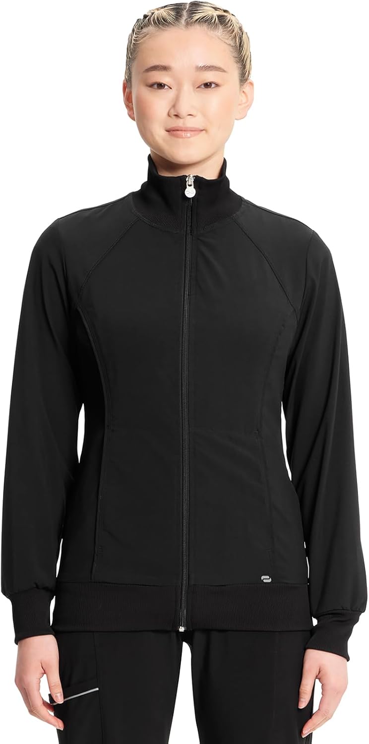 Cherokee Infinity Zip Front Scrub Jackets for Women - Comfort & Style