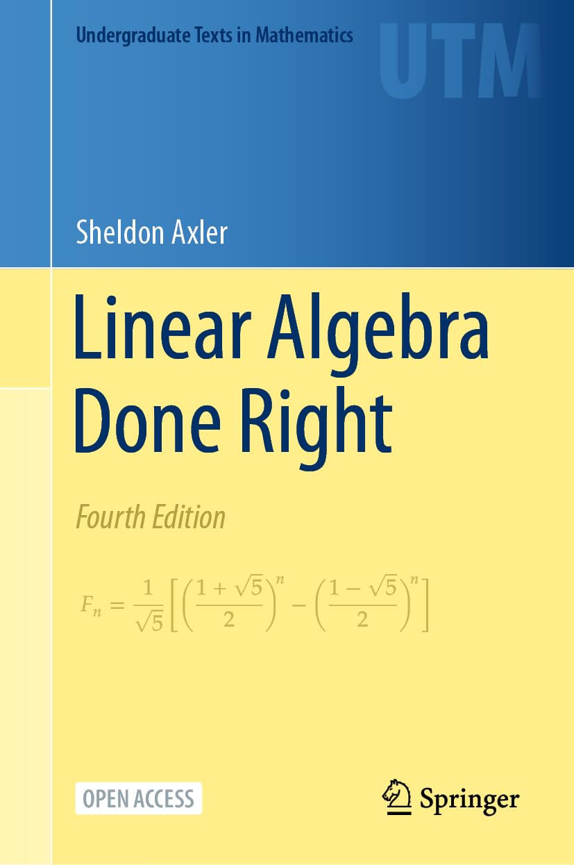 Linear Algebra Done Right: A Comprehensive Guide for Students