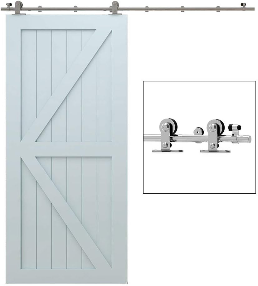 TSMST 10FT Sliding Barn Door Hardware Kit for Smooth Operation