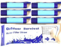 Galaxy Personal Portable Water Filter Straw Six Pack - Detachable