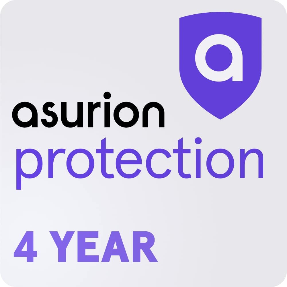 ASURION 4 Year Laptop Protection Plan for $1000 - $1249.99