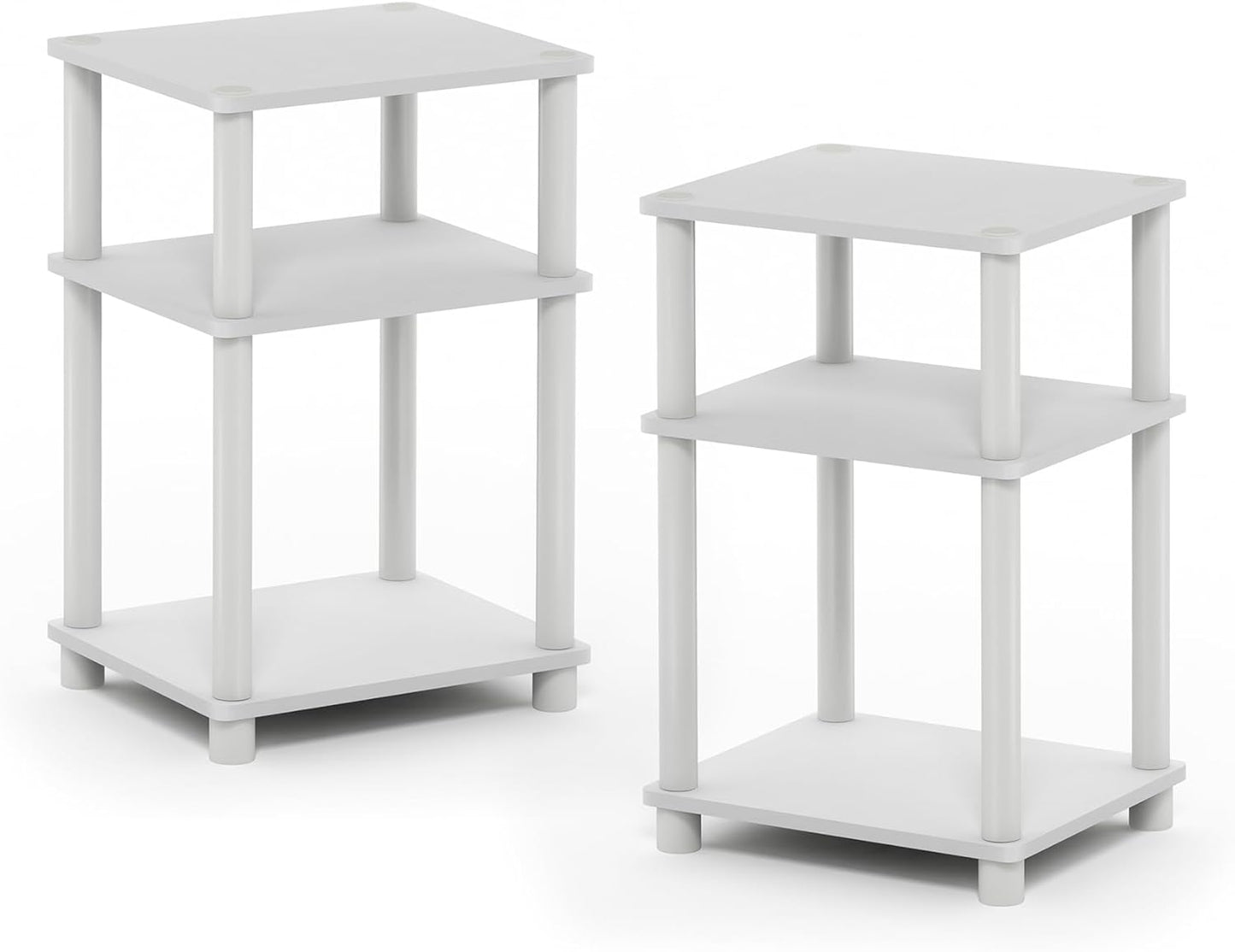 Furinno 3-Tier Turn-N-Tube End Table for Modern Living Spaces