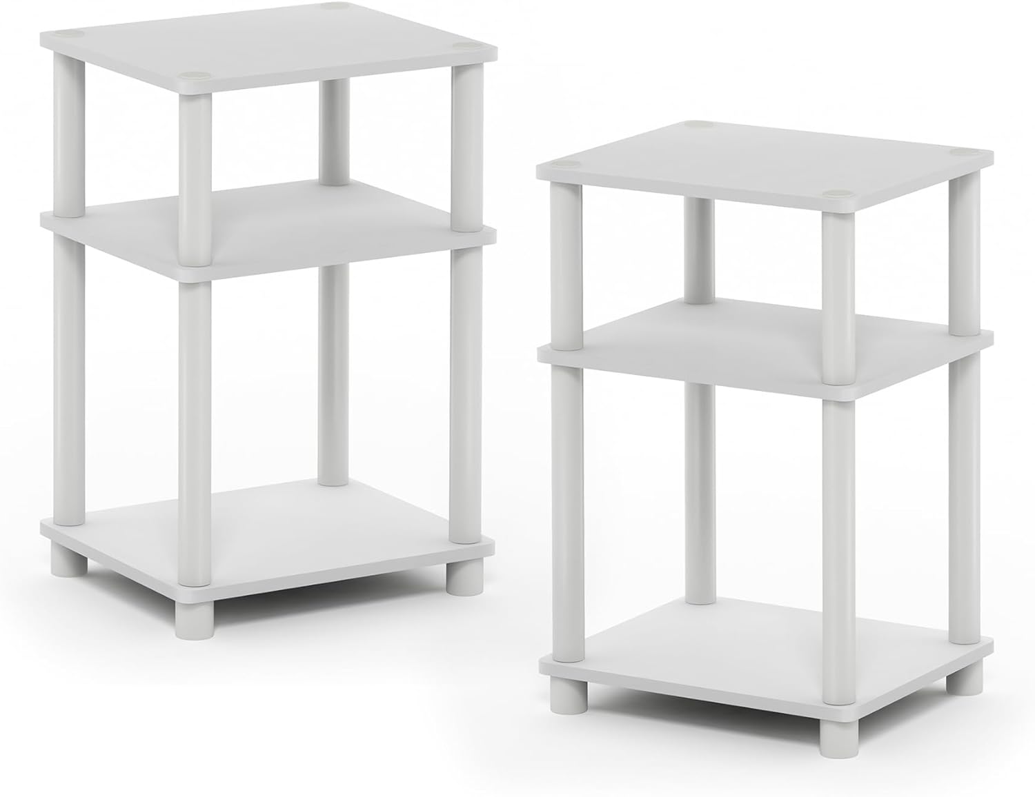 Furinno 3-Tier Turn-N-Tube End Table for Modern Living Spaces