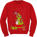 T-Rex Funny Kids Xmas Sweatshirt | Tstars Quality
