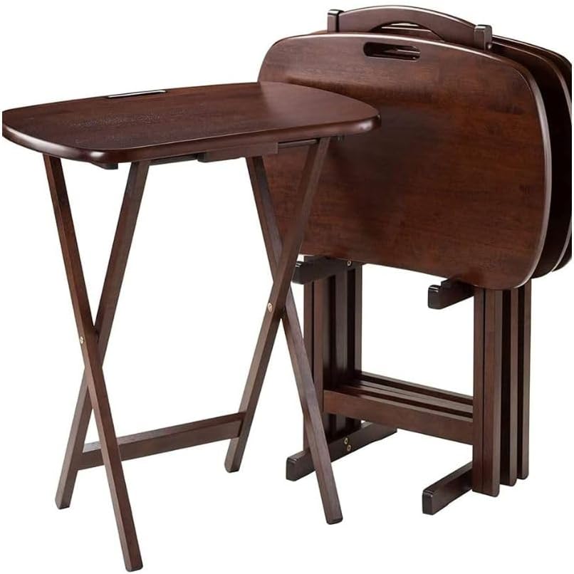 Compact Wood TV Tray Tables for Easy Storage - Oakestry