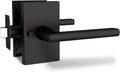 Mega Handles Glamor Privacy Lever & Lock Set - Matte Black