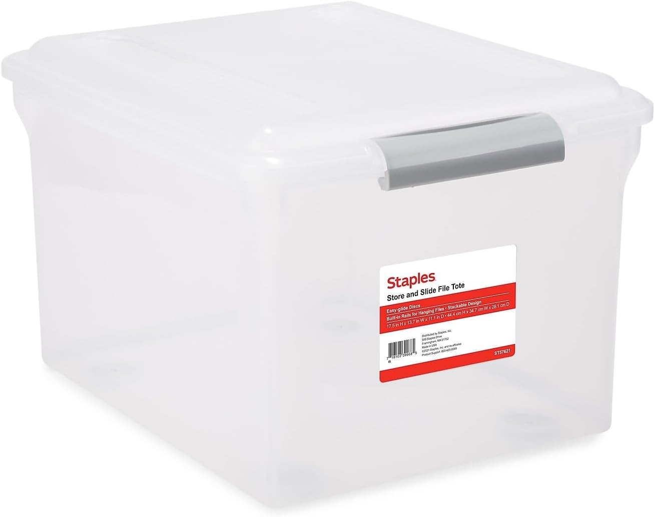TRU RED Hanging File Box for Letter and Legal Size Storage