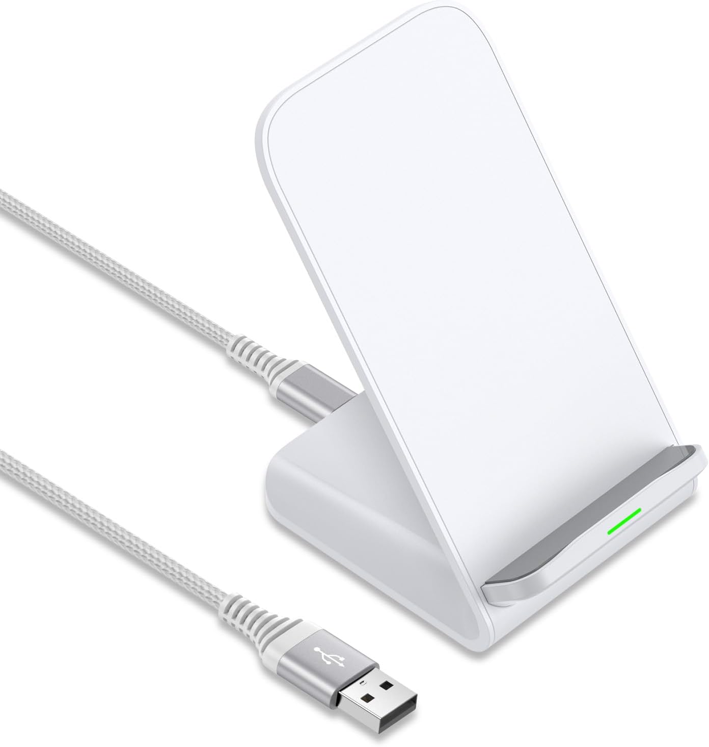 ABCPOW Wireless Charger: 15W Fast Charging for iPhone, Samsung, Google