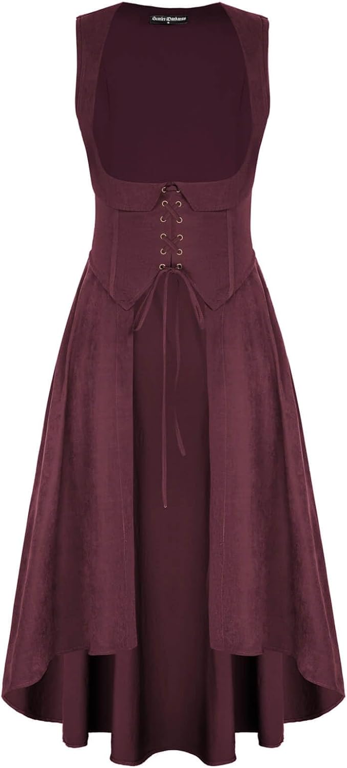 Scarlet Darkness Women Renaissance Costume Underbust Dress